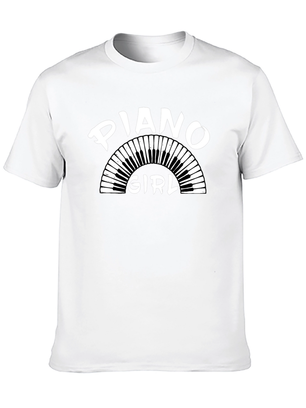 Piano Girl T-Shirt - Music Lover Tee