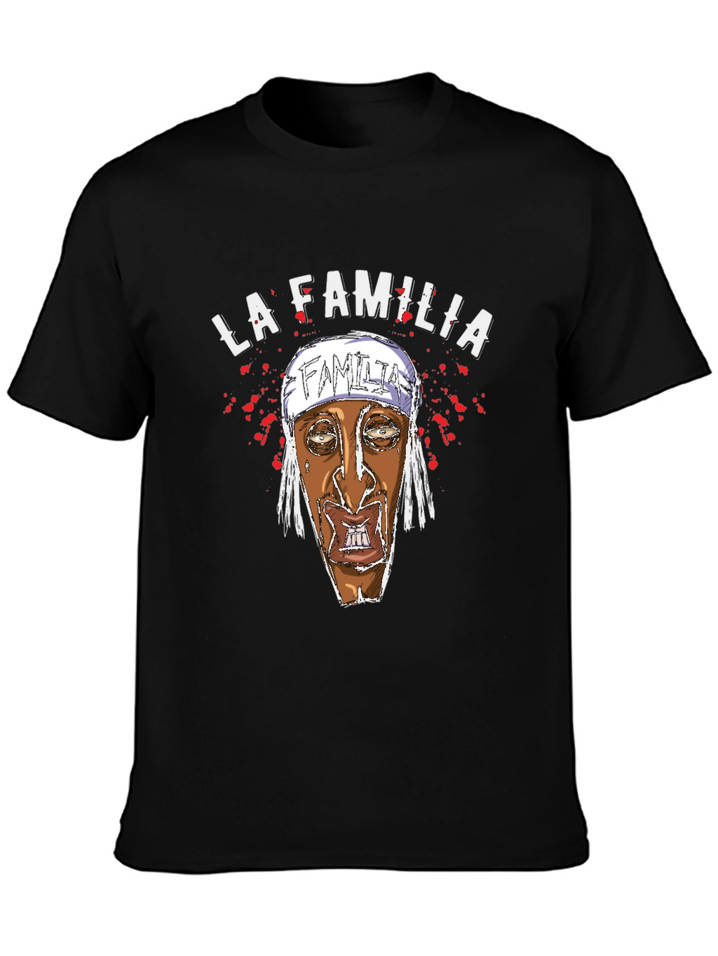 La Familia Graphic Print Black T-Shirt