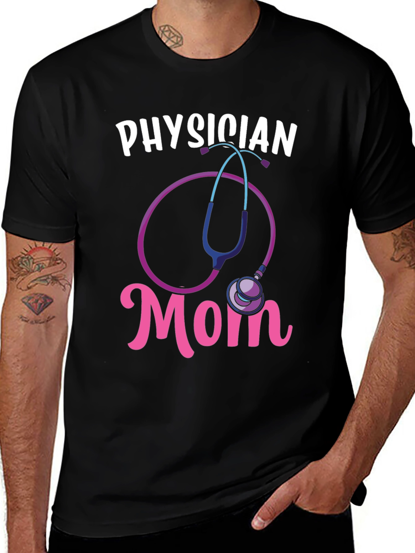 Physician Mom Graphic Tee - Medical Gift Idea