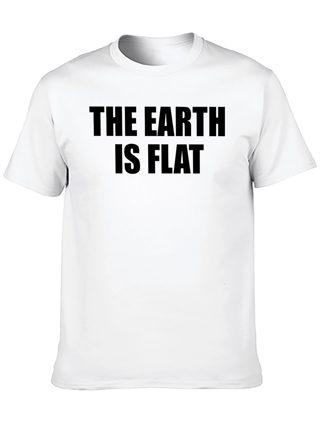 The Earth is Flat Novelty Graphic T-Shirt