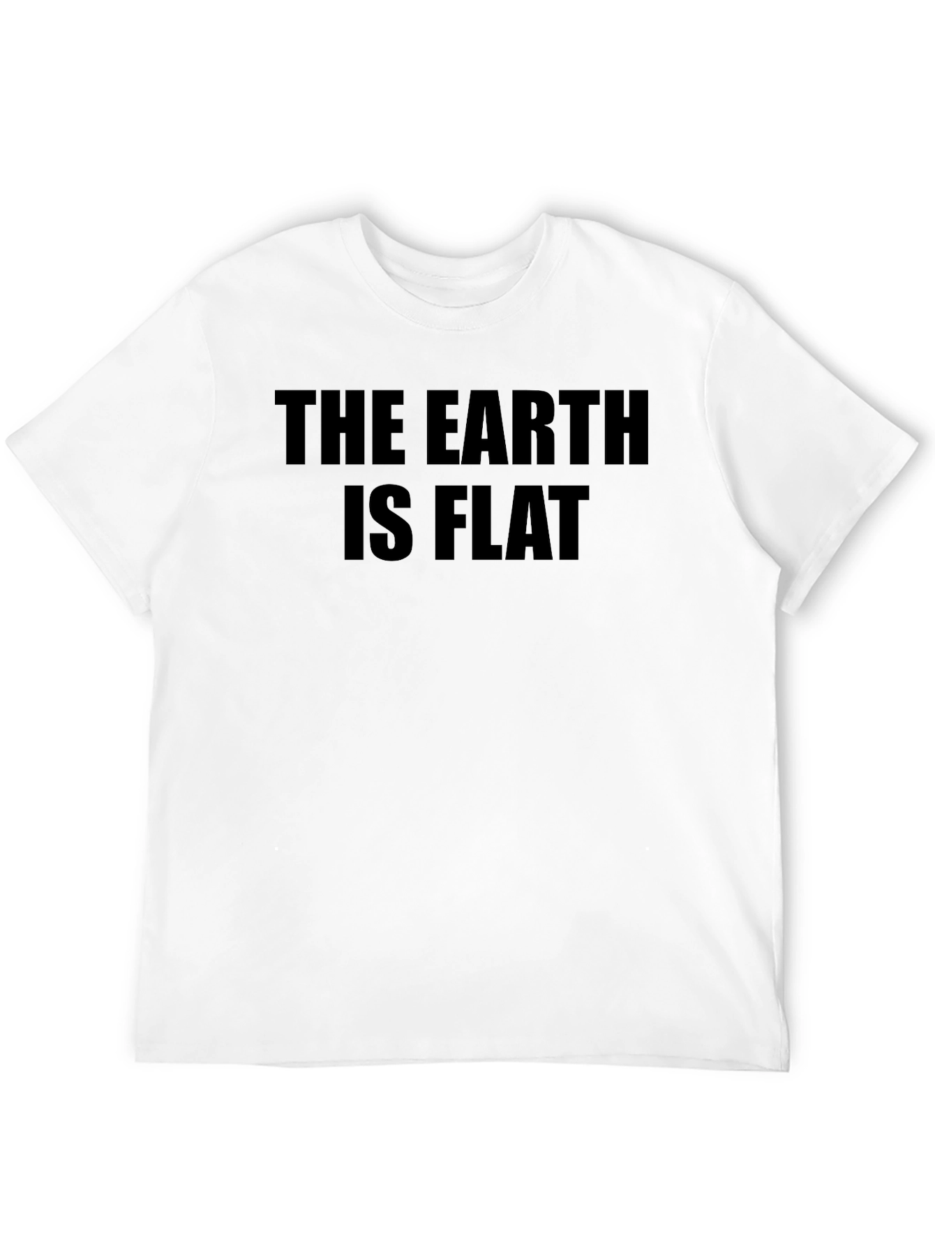 The Earth is Flat Novelty Graphic T-Shirt