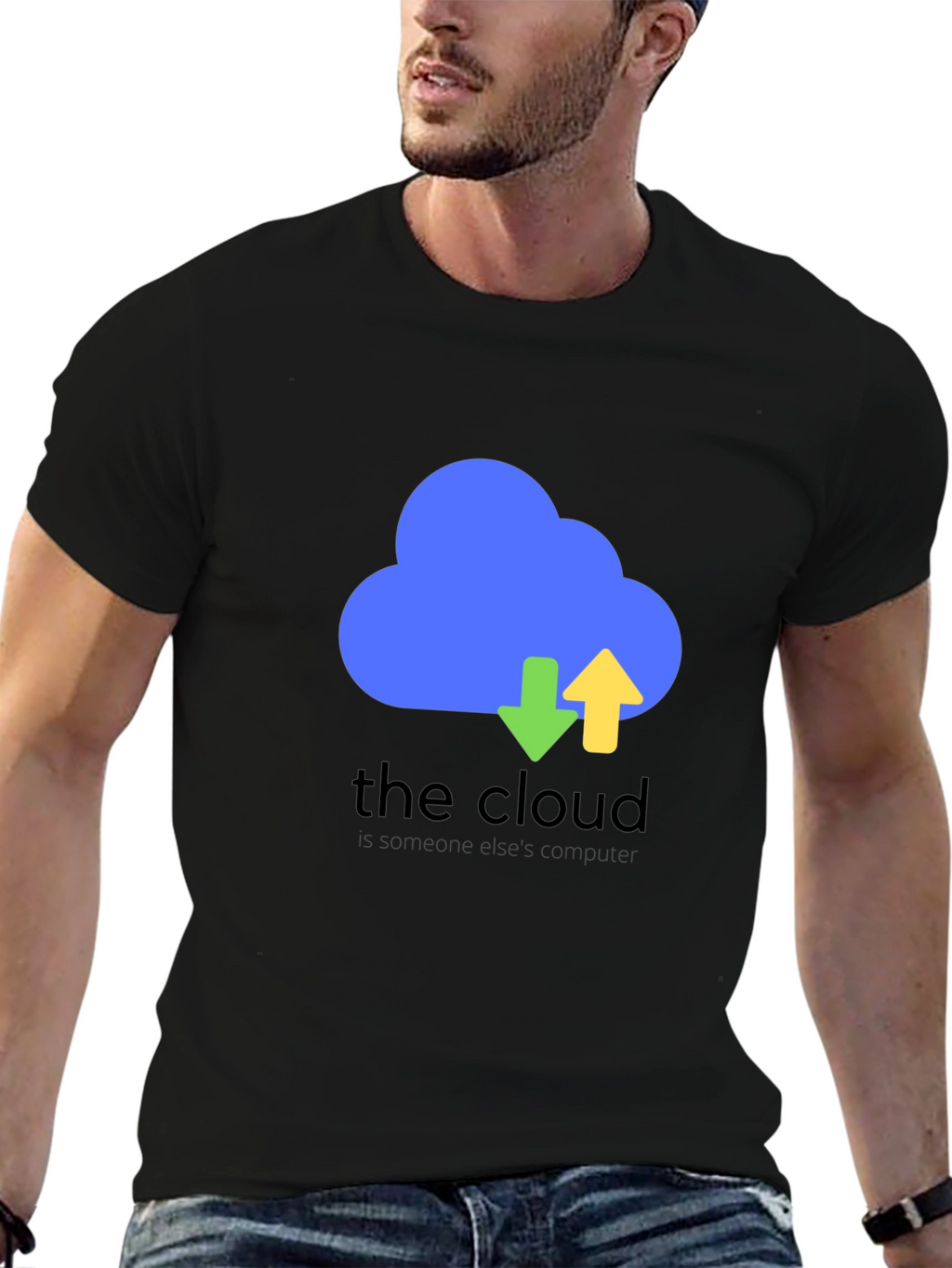 The Cloud Funny Tech T-Shirt - Black