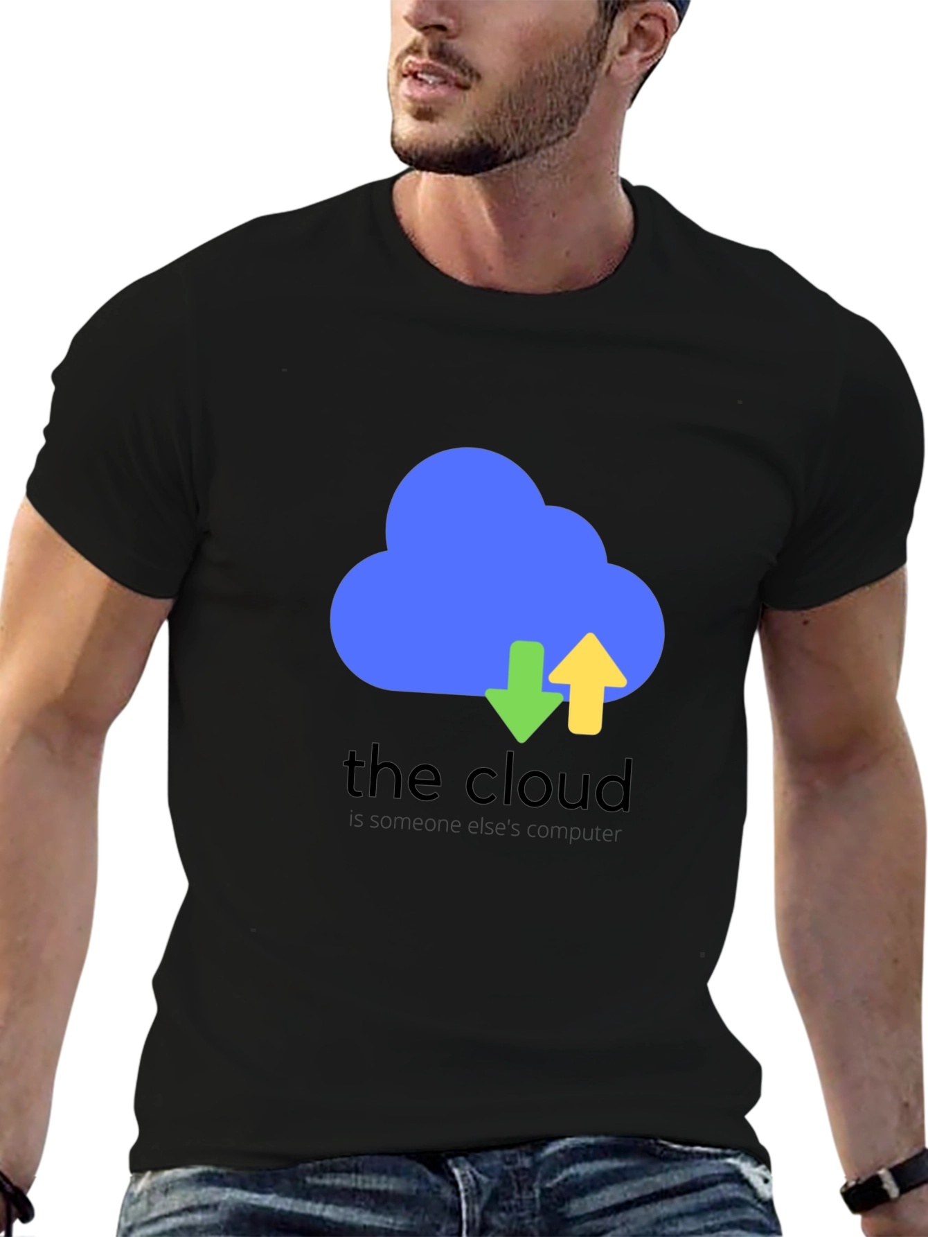 The Cloud Funny Tech T-Shirt - Black