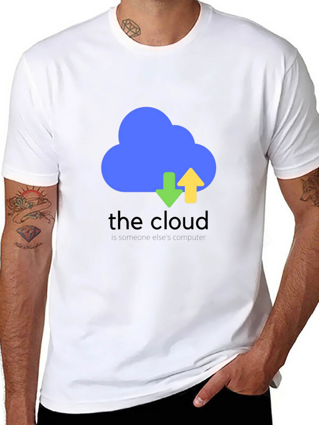 The Cloud Funny Tech T-Shirt - Black