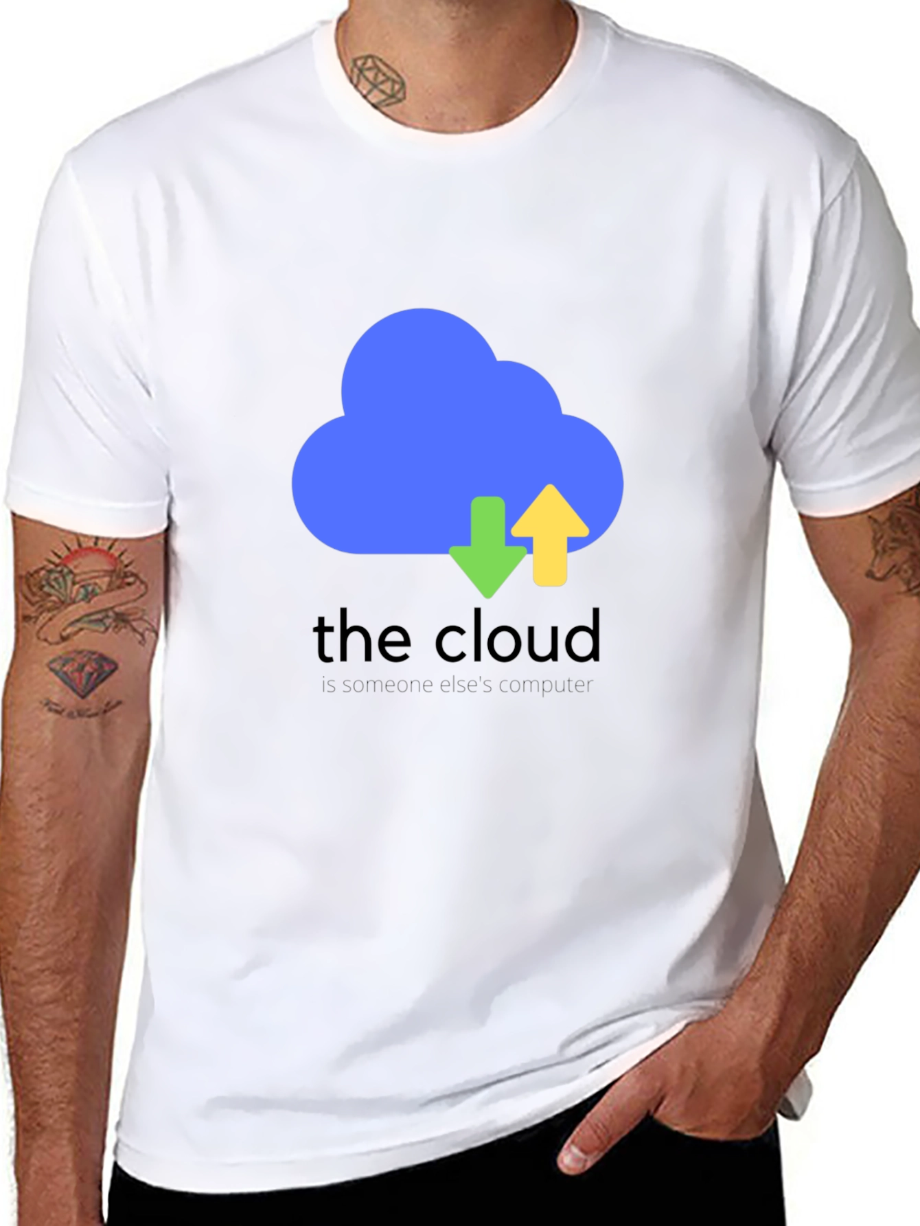 The Cloud Funny Tech T-Shirt - Black