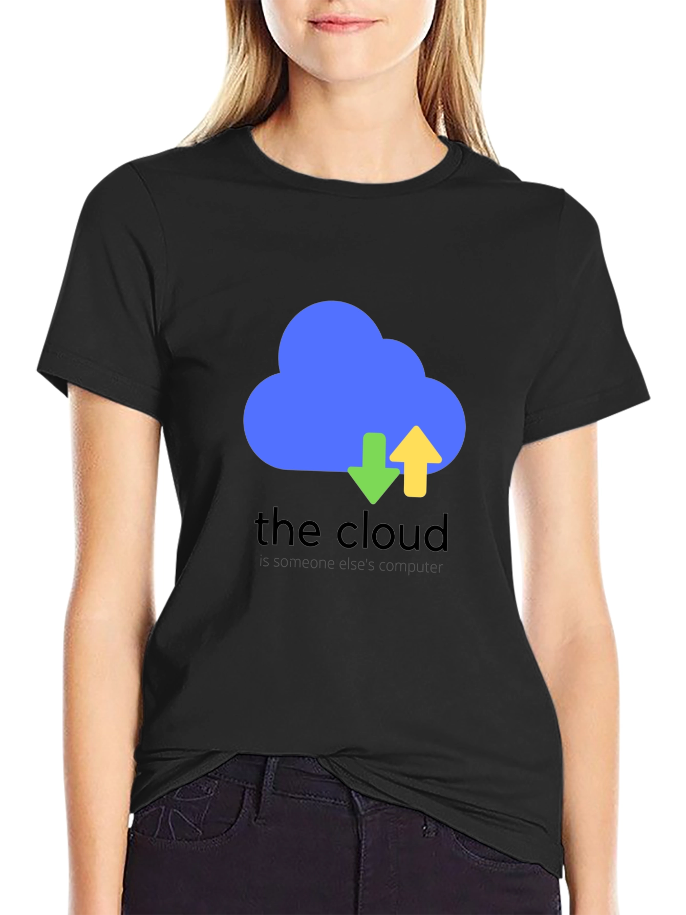 The Cloud Funny Tech T-Shirt - Black