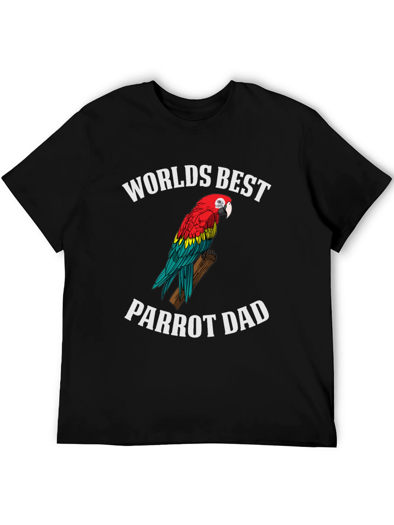 Worlds Best Parrot Dad T-Shirt - Novelty Gift