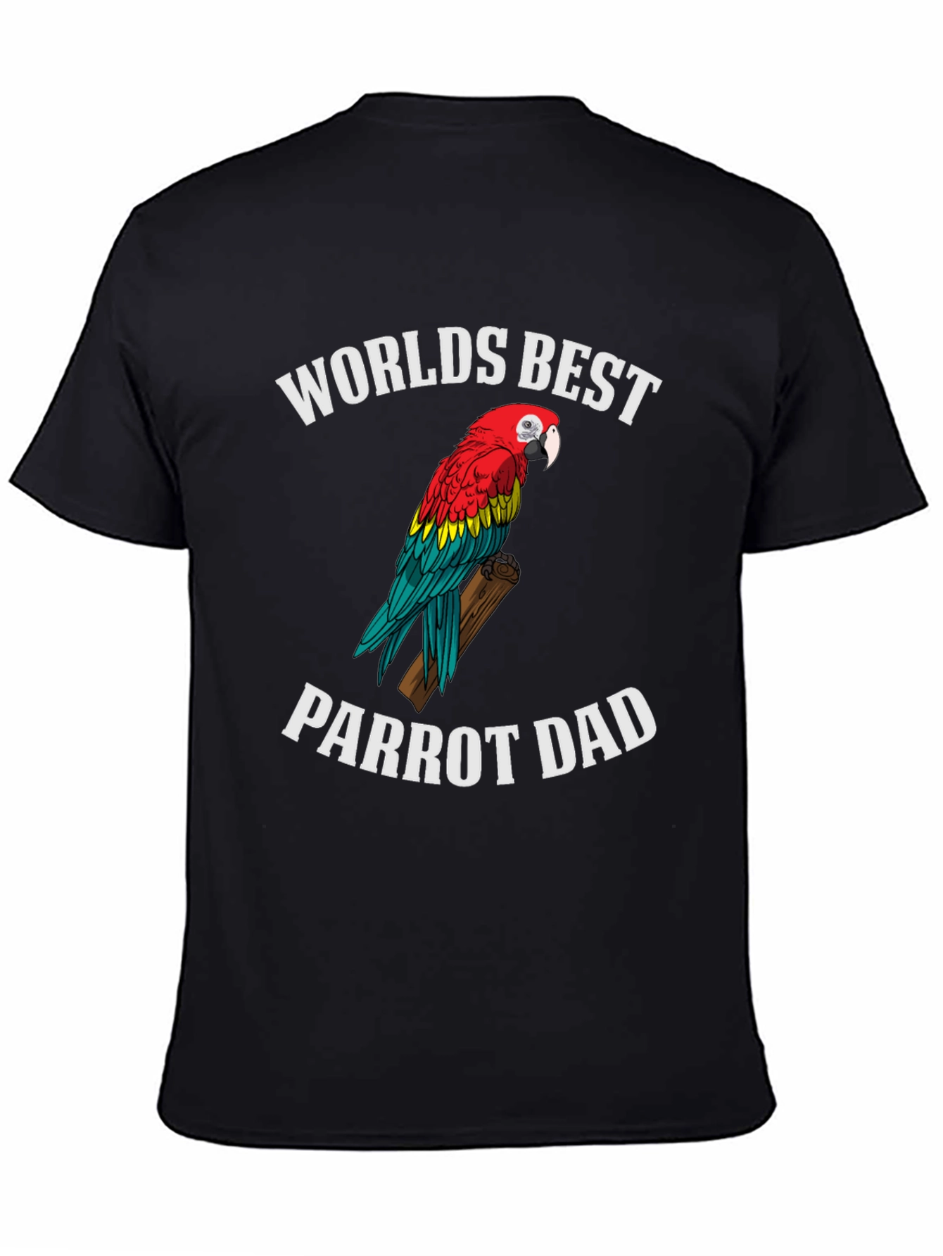 Worlds Best Parrot Dad T-Shirt - Novelty Gift