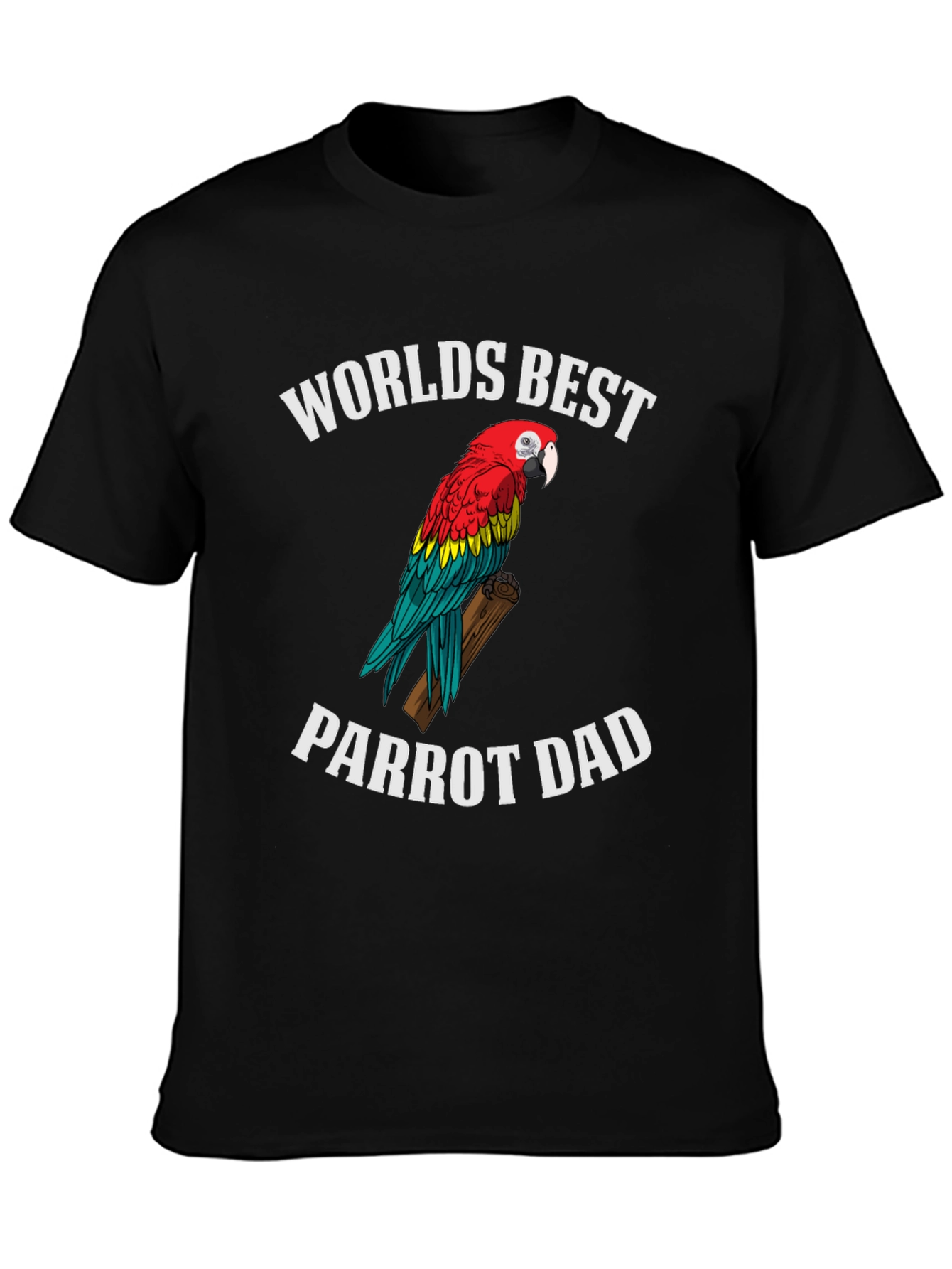 Worlds Best Parrot Dad T-Shirt - Novelty Gift