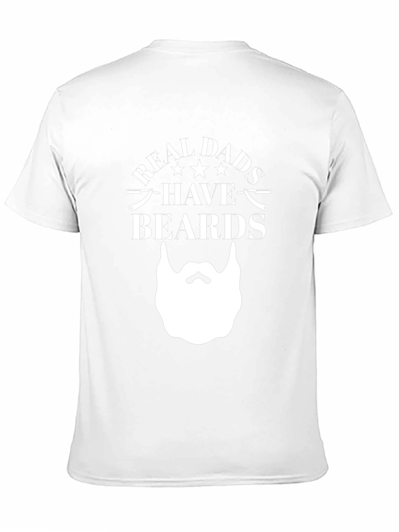 Real Dads Have Beards Graphic Tee - Black