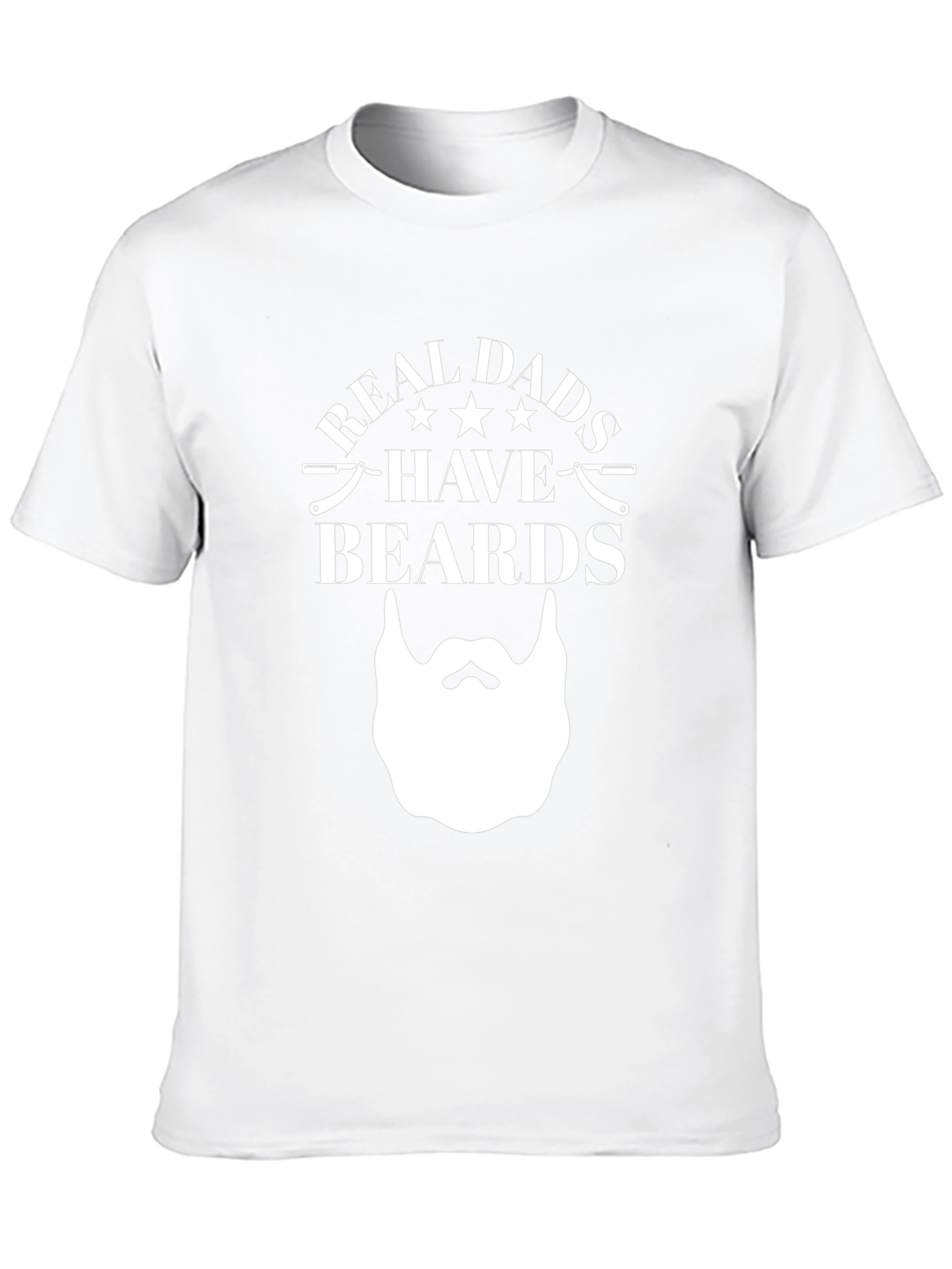 Real Dads Have Beards Graphic Tee - Black