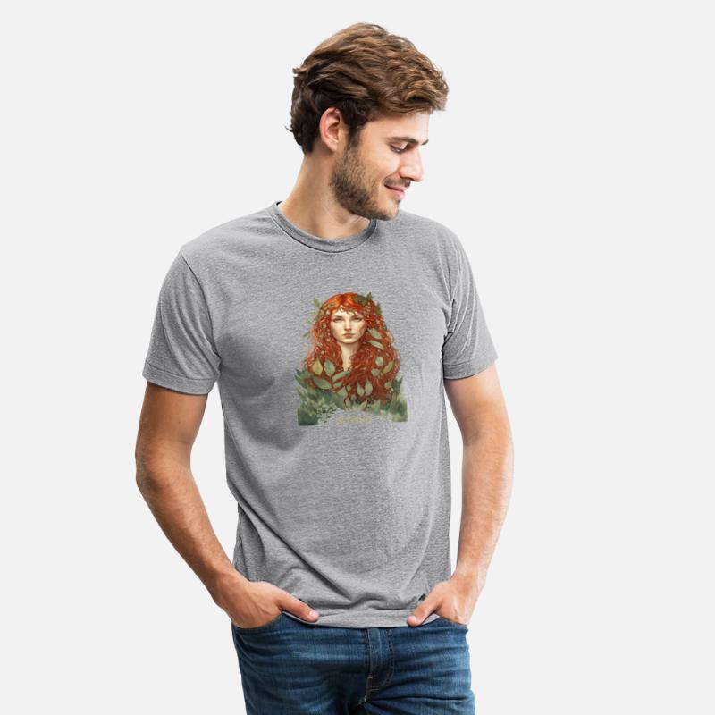 druid red hair spring forest elf nature