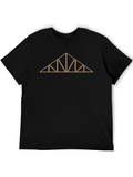 Architectural Truss T-Shirt - Modern Geometric Design