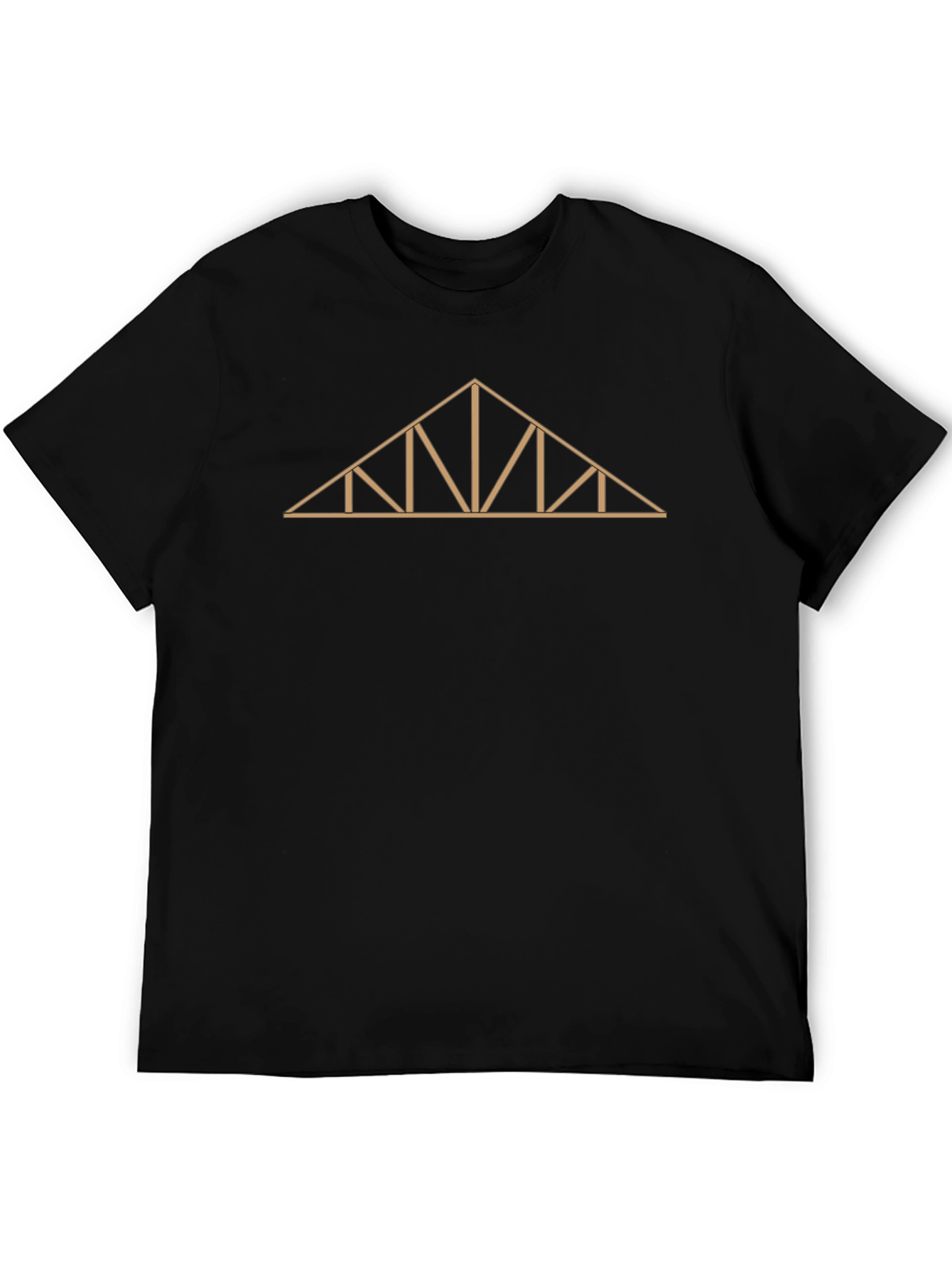 Architectural Truss T-Shirt - Modern Geometric Design
