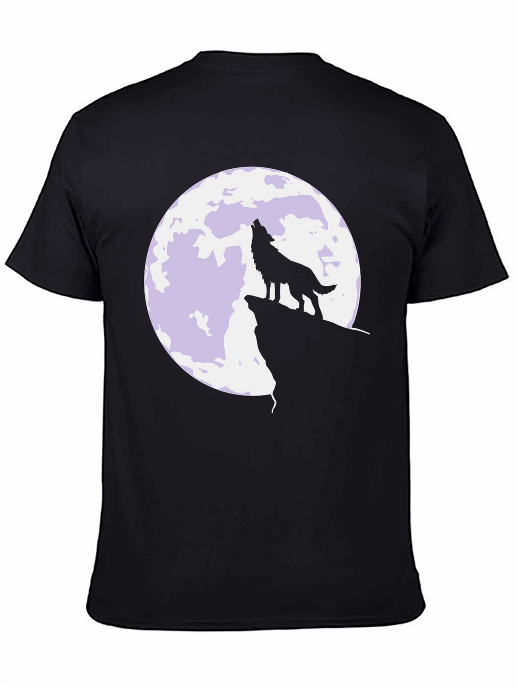 Wolf Moon T-Shirt - Black Graphic Tee