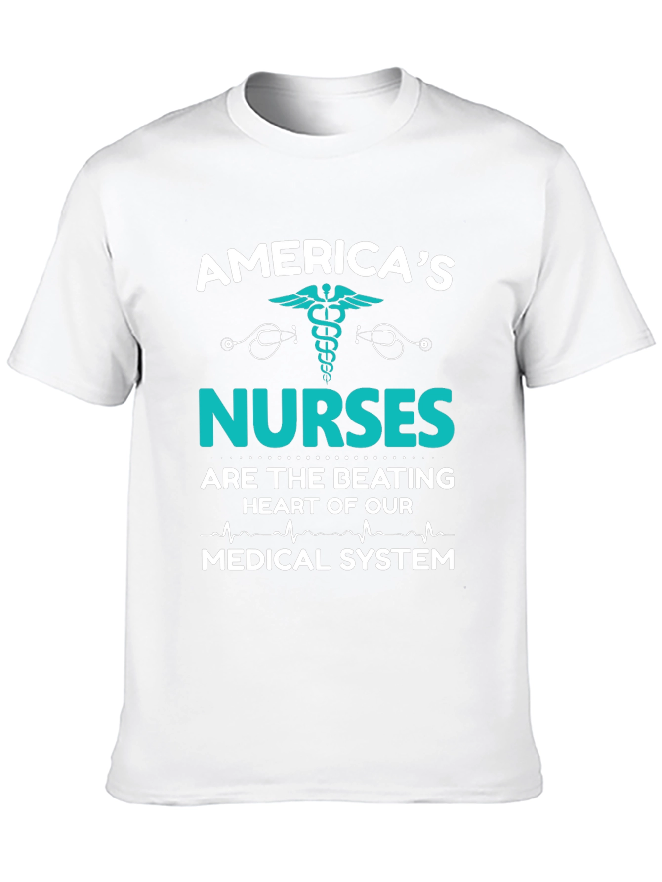 Americas Nurses T-Shirt: Medical System Hero Tee