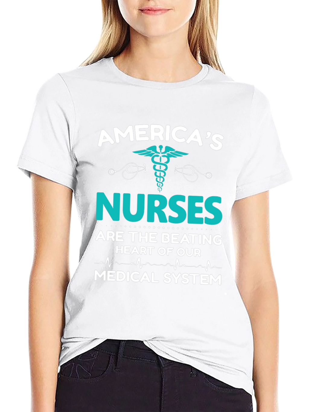 Americas Nurses T-Shirt: Medical System Hero Tee
