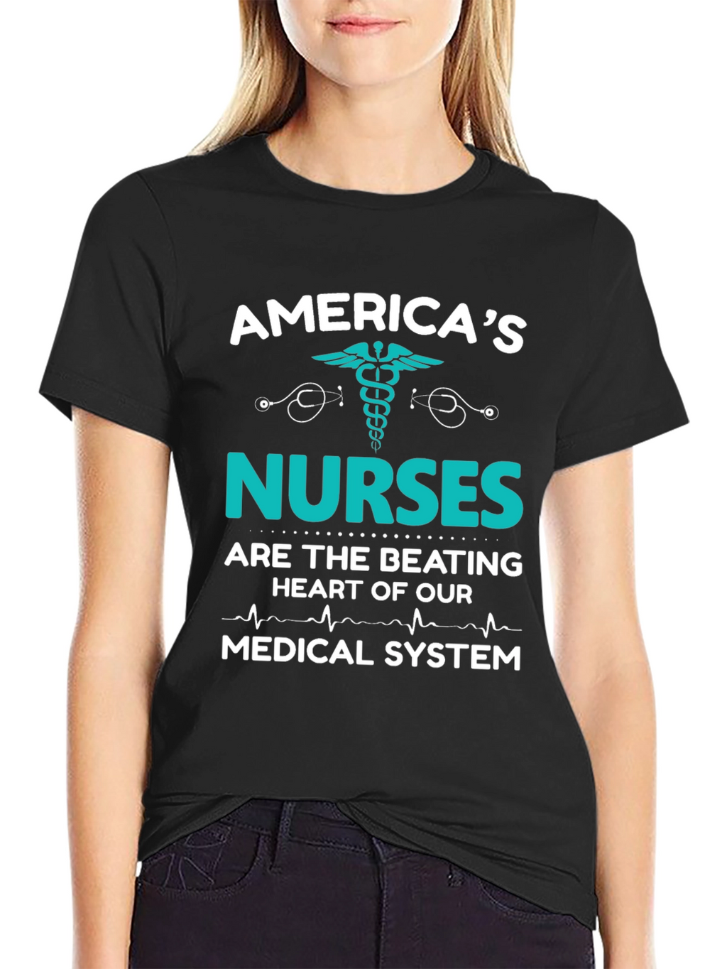 Americas Nurses T-Shirt: Medical System Hero Tee