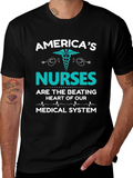 Americas Nurses T-Shirt: Medical System Hero Tee
