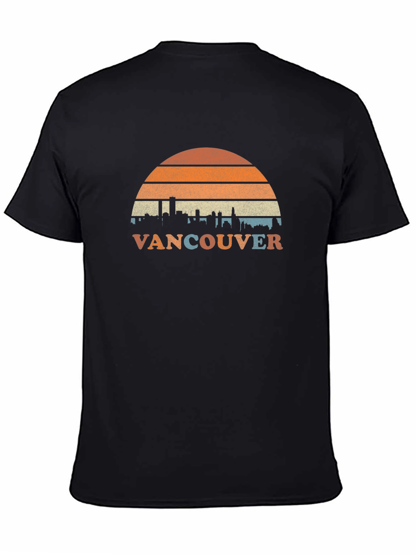 Vancouver Retro Skyline T-Shirt - Cityscape Design