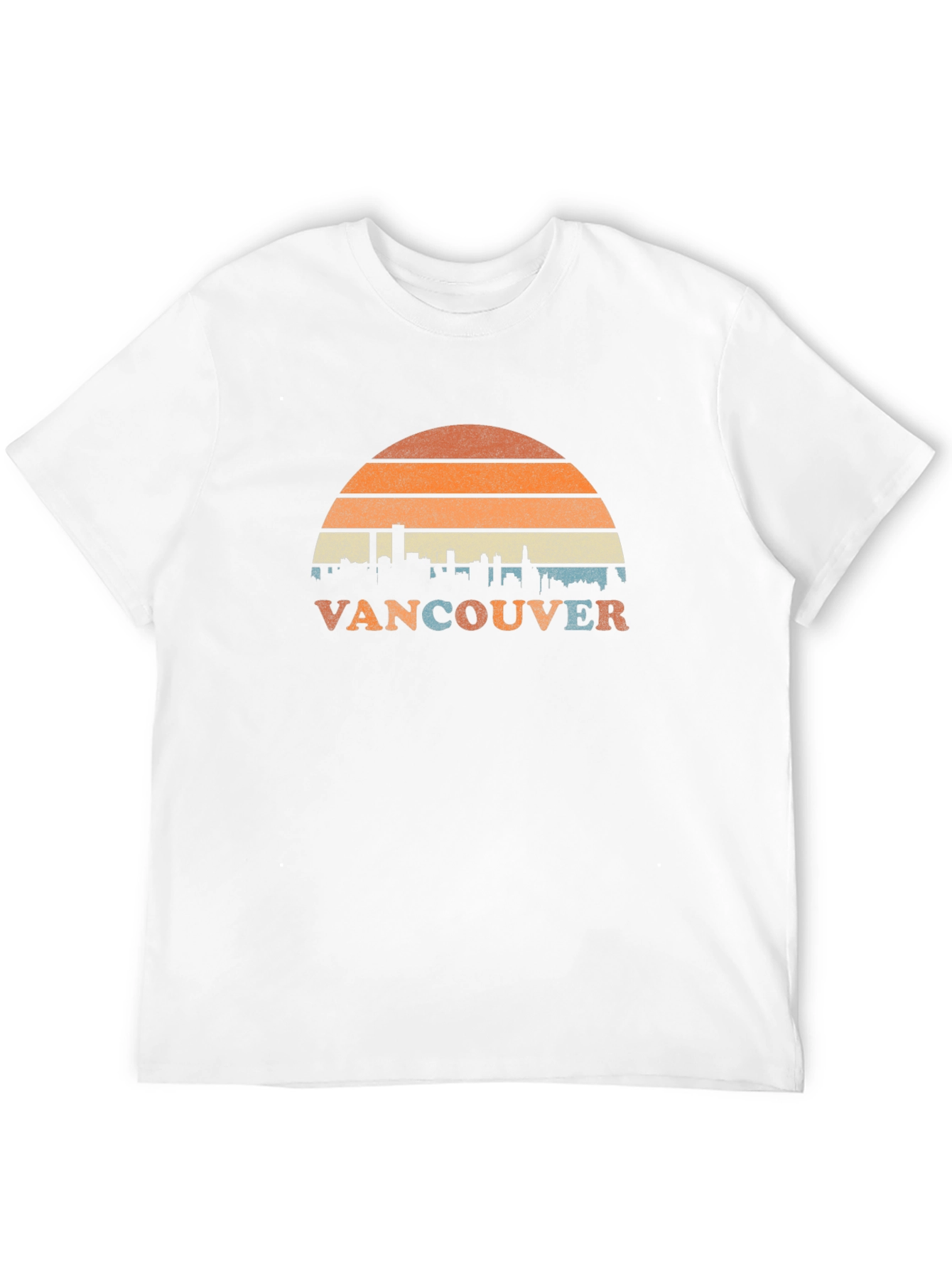 Vancouver Retro Skyline T-Shirt - Cityscape Design