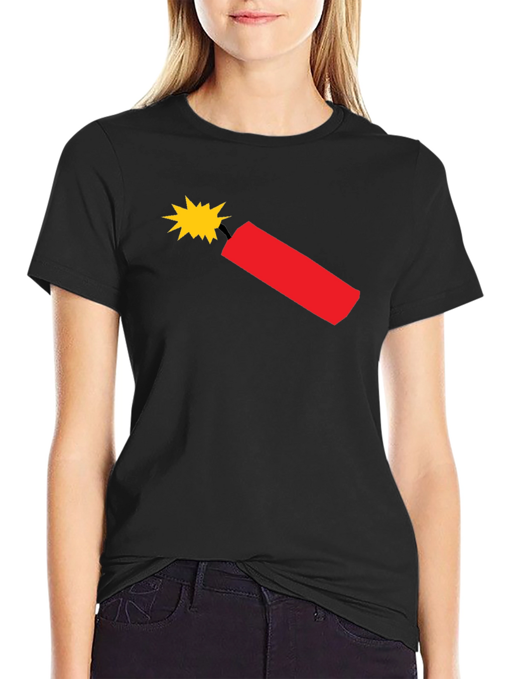 Dynamite Graphic T-Shirt - Black Cotton Tee
