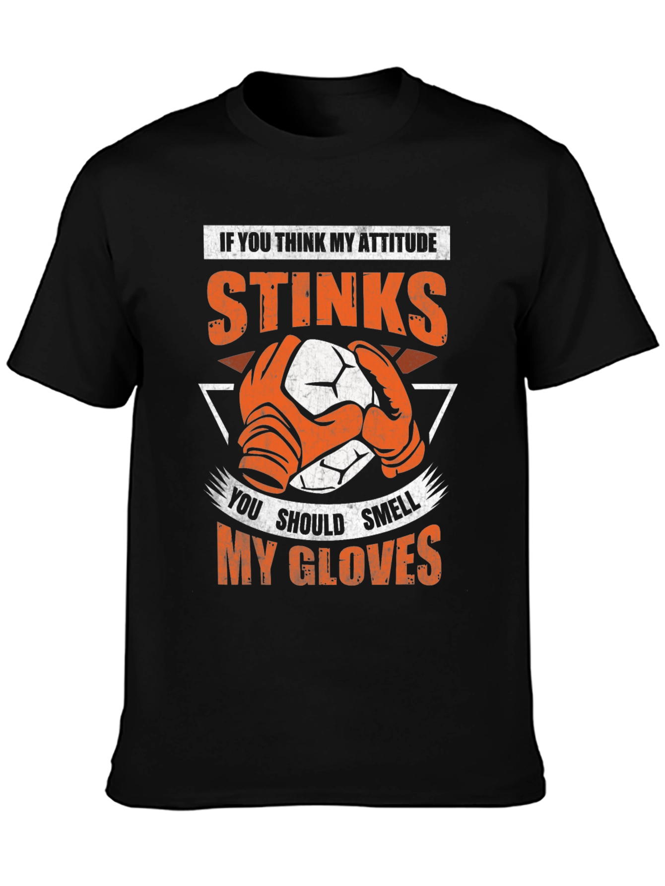 Attitude Stinks Soccer Goalie Graphic Tee