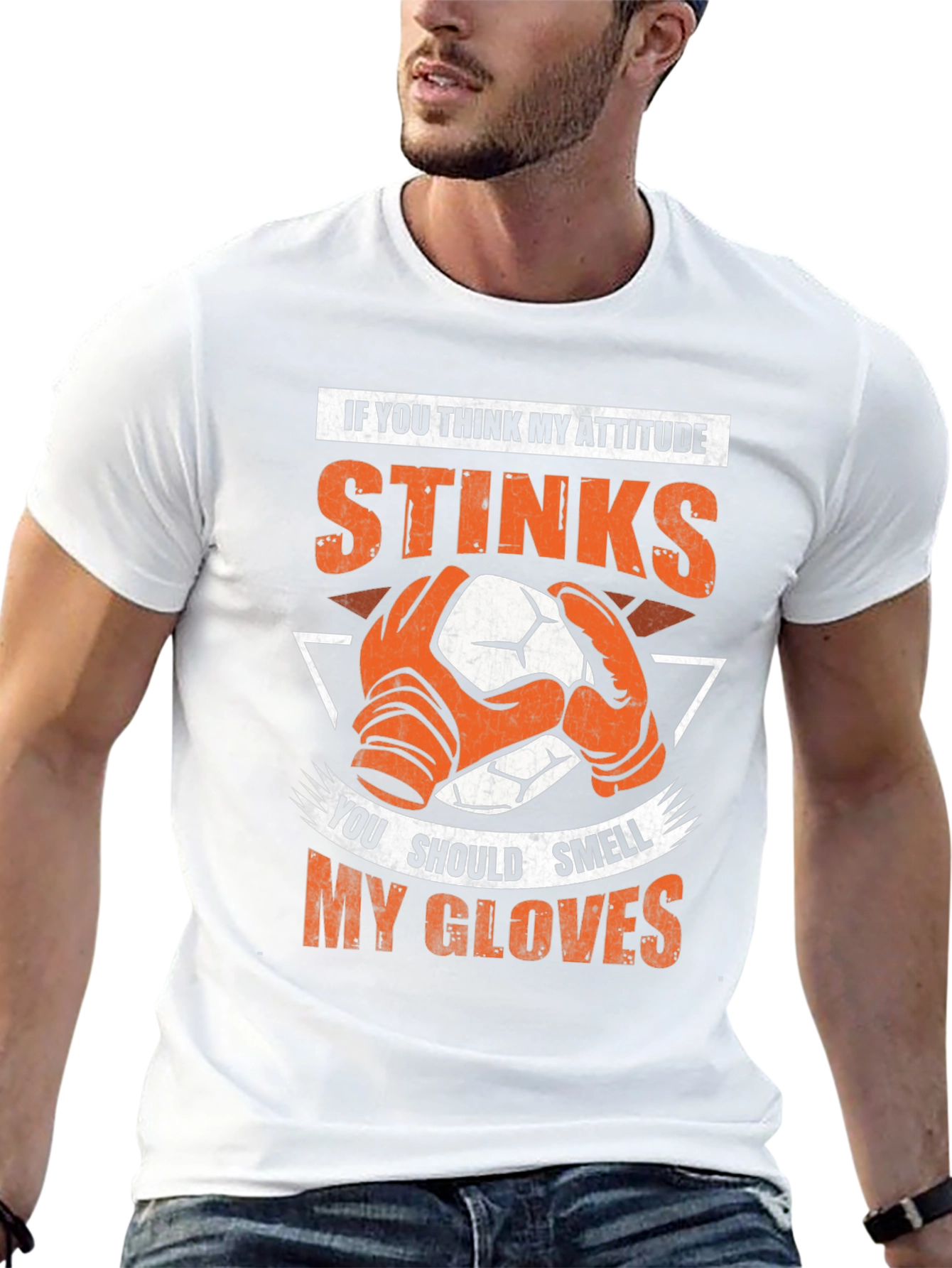 Attitude Stinks Soccer Goalie Graphic Tee