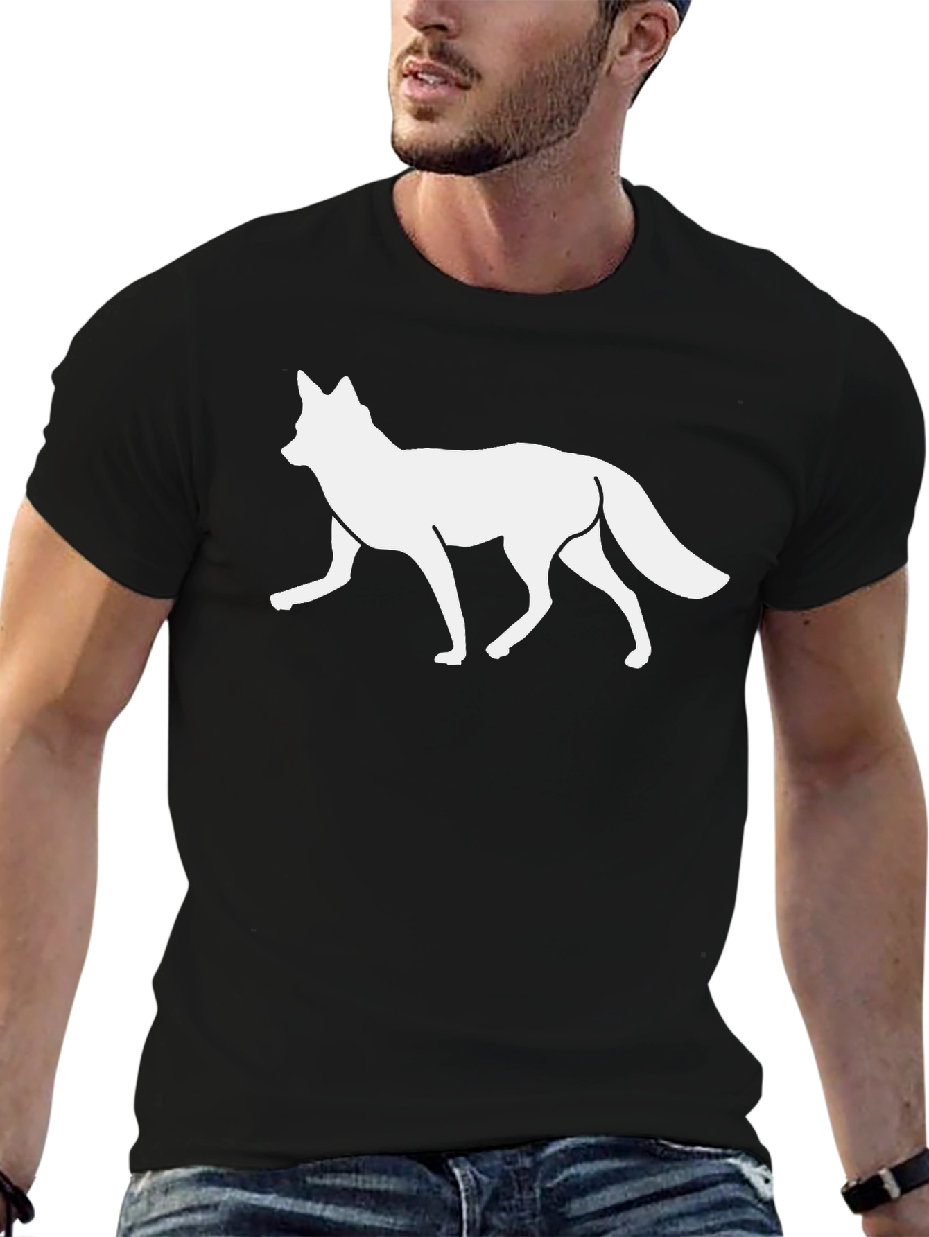Fox Graphic Print Tee - Casual Style