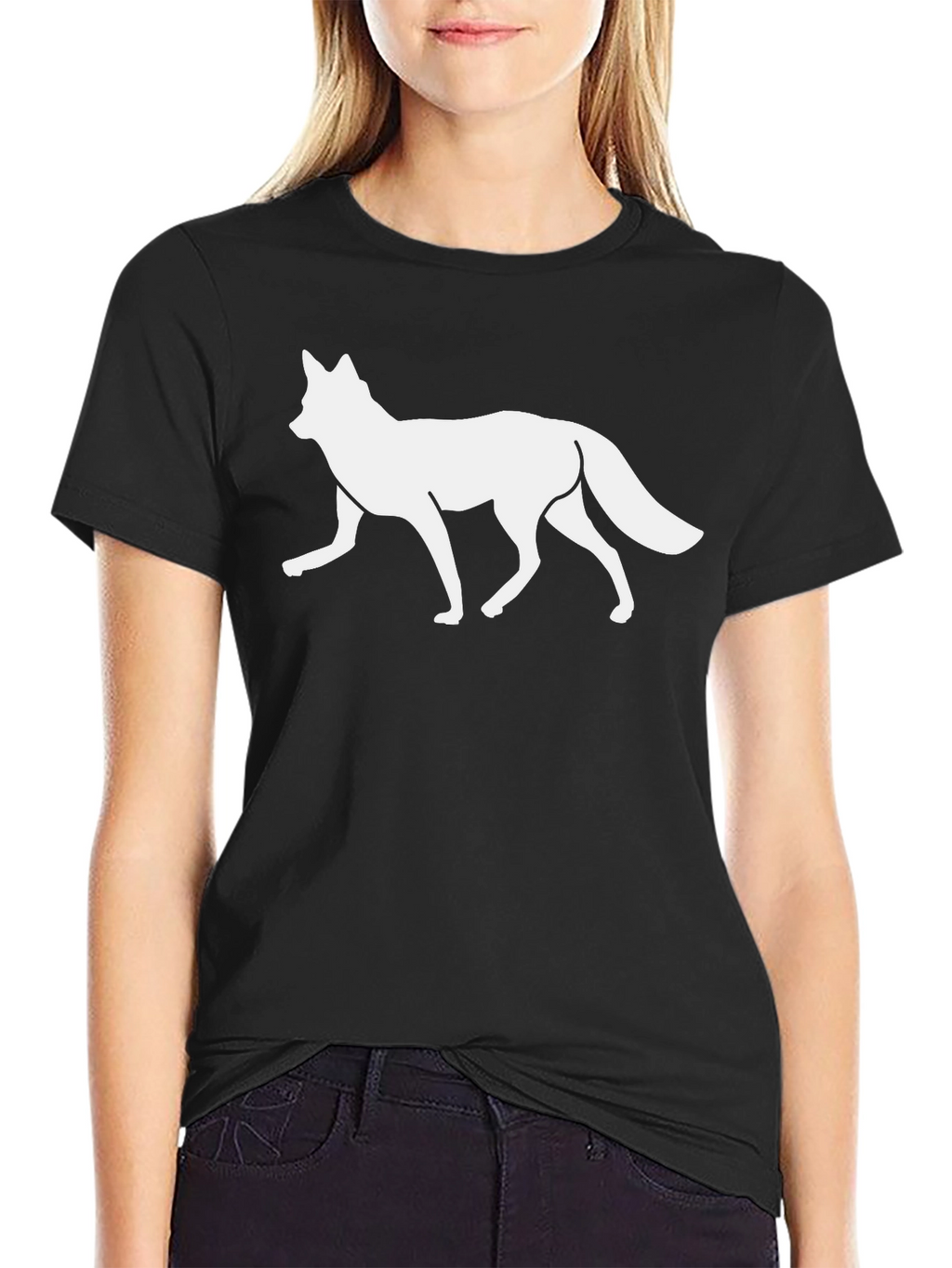 Fox Graphic Print Tee - Casual Style