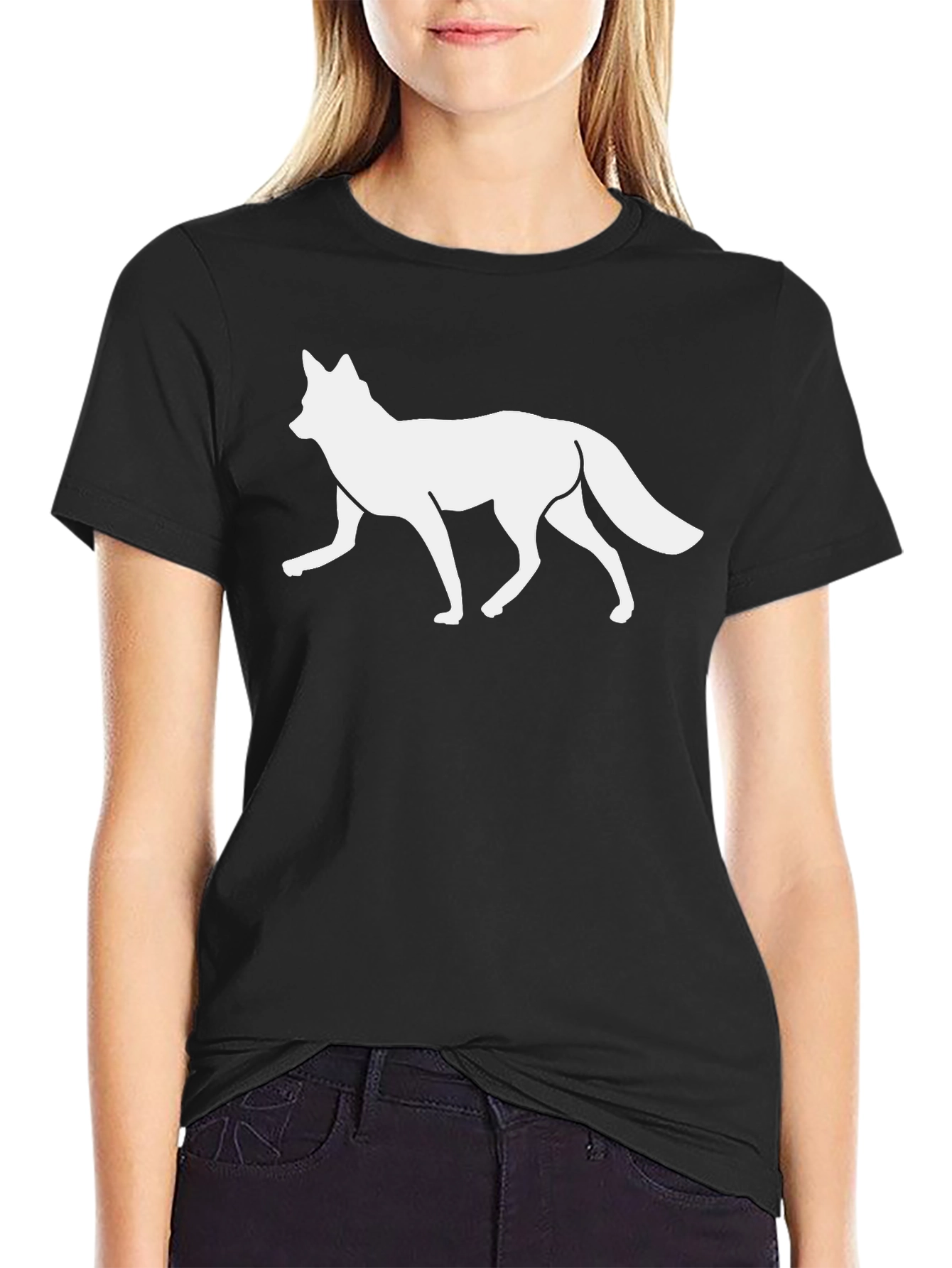 Fox Graphic Print Tee - Casual Style
