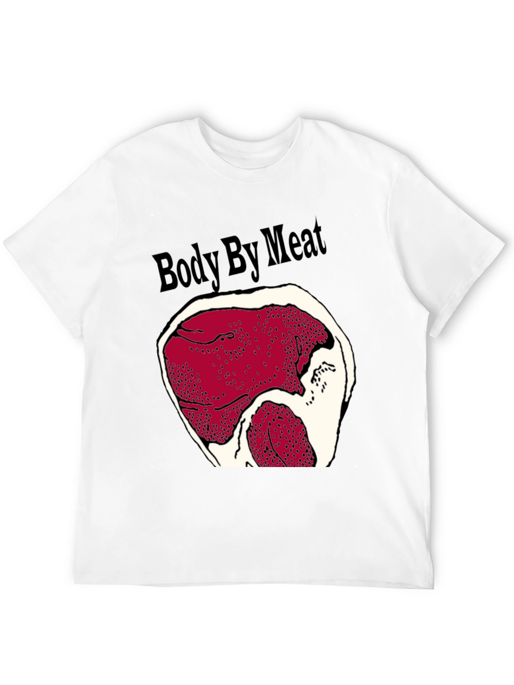 Body By Meat Graphic Black T-Shirt
