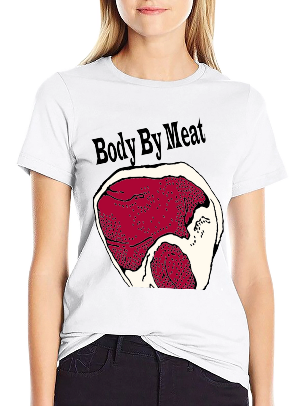 Body By Meat Graphic Black T-Shirt