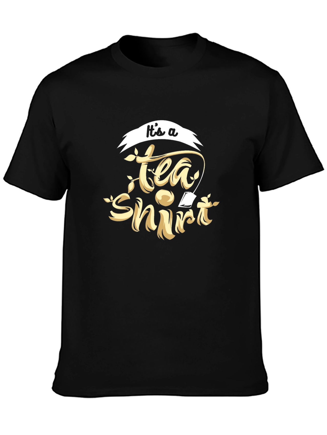 Its a Tea Shirt Black Cotton Tee