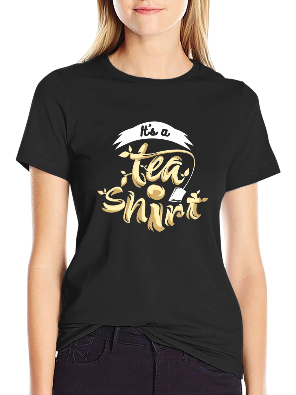 Its a Tea Shirt Black Cotton Tee