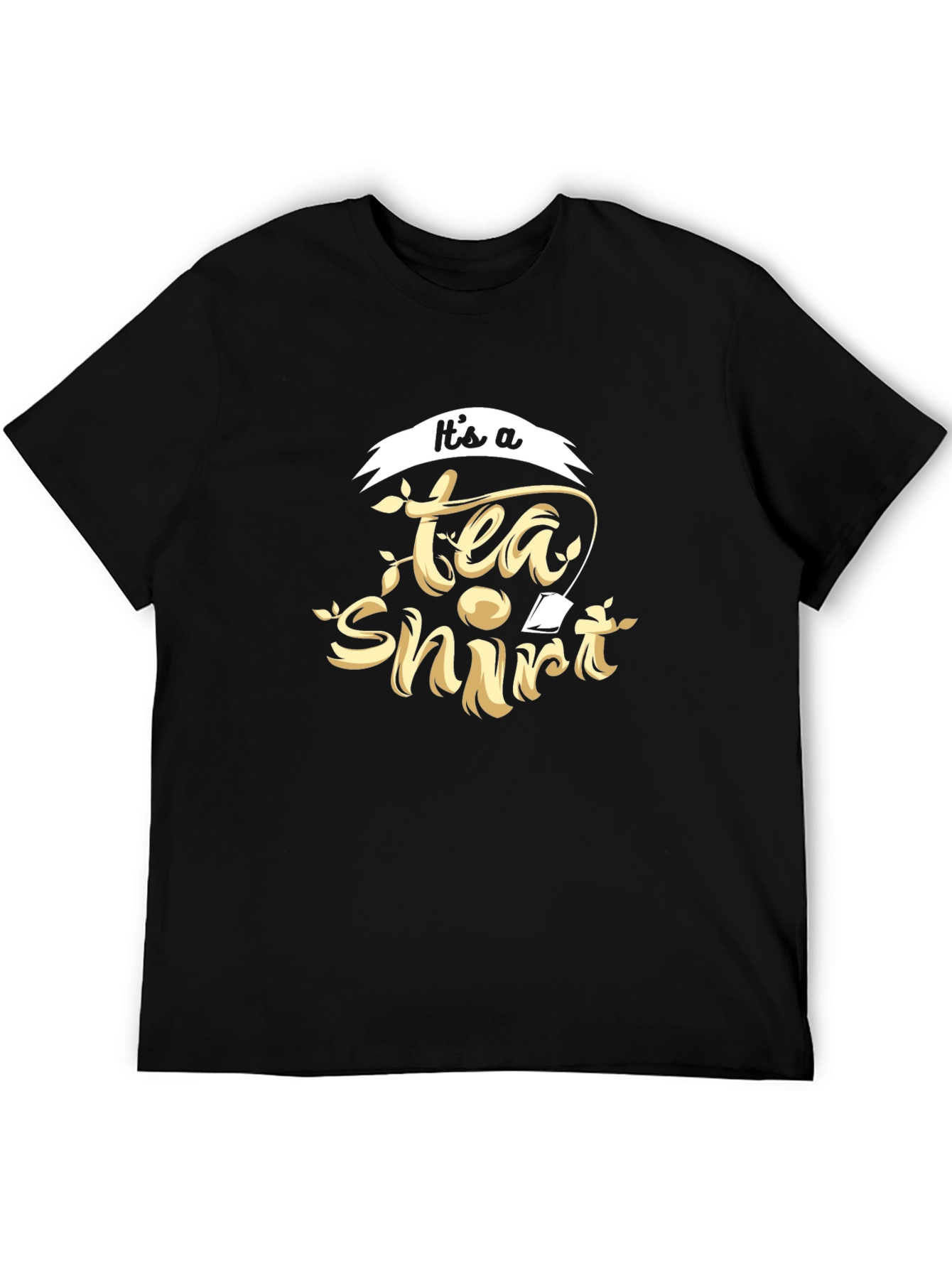 Its a Tea Shirt Black Cotton Tee