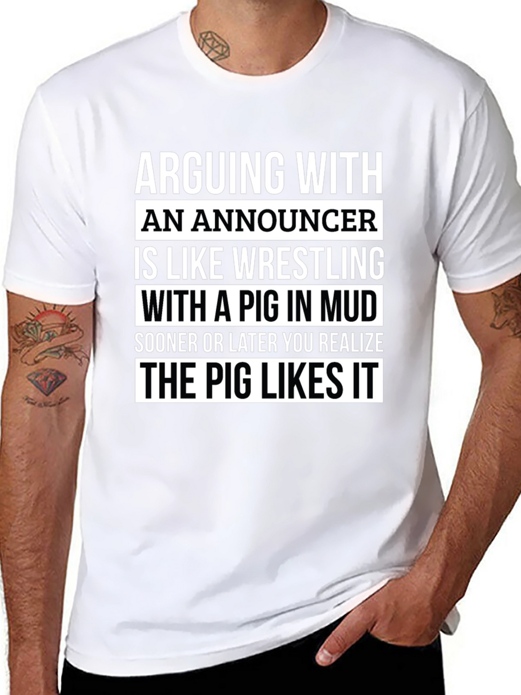Announcer Pig T-Shirt