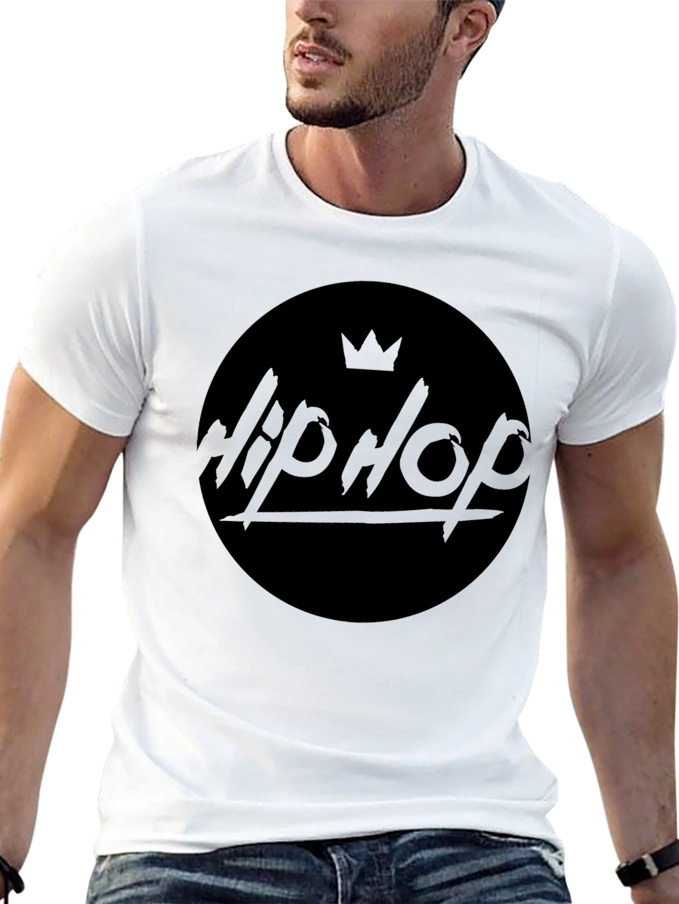 Black Hip Hop Crown T-Shirt