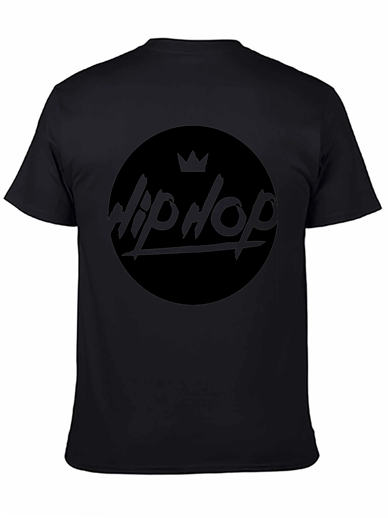 Black Hip Hop Crown T-Shirt