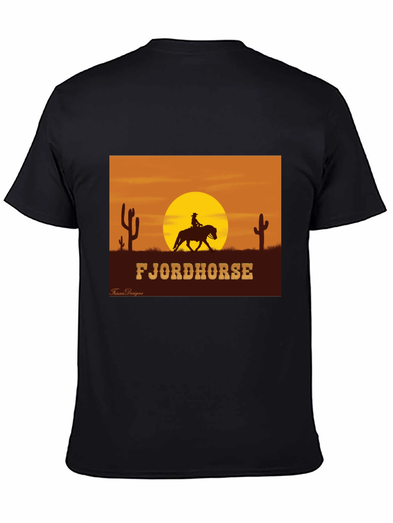 Fjordhorse Sunset Graphic T-Shirt - Western Silhouette
