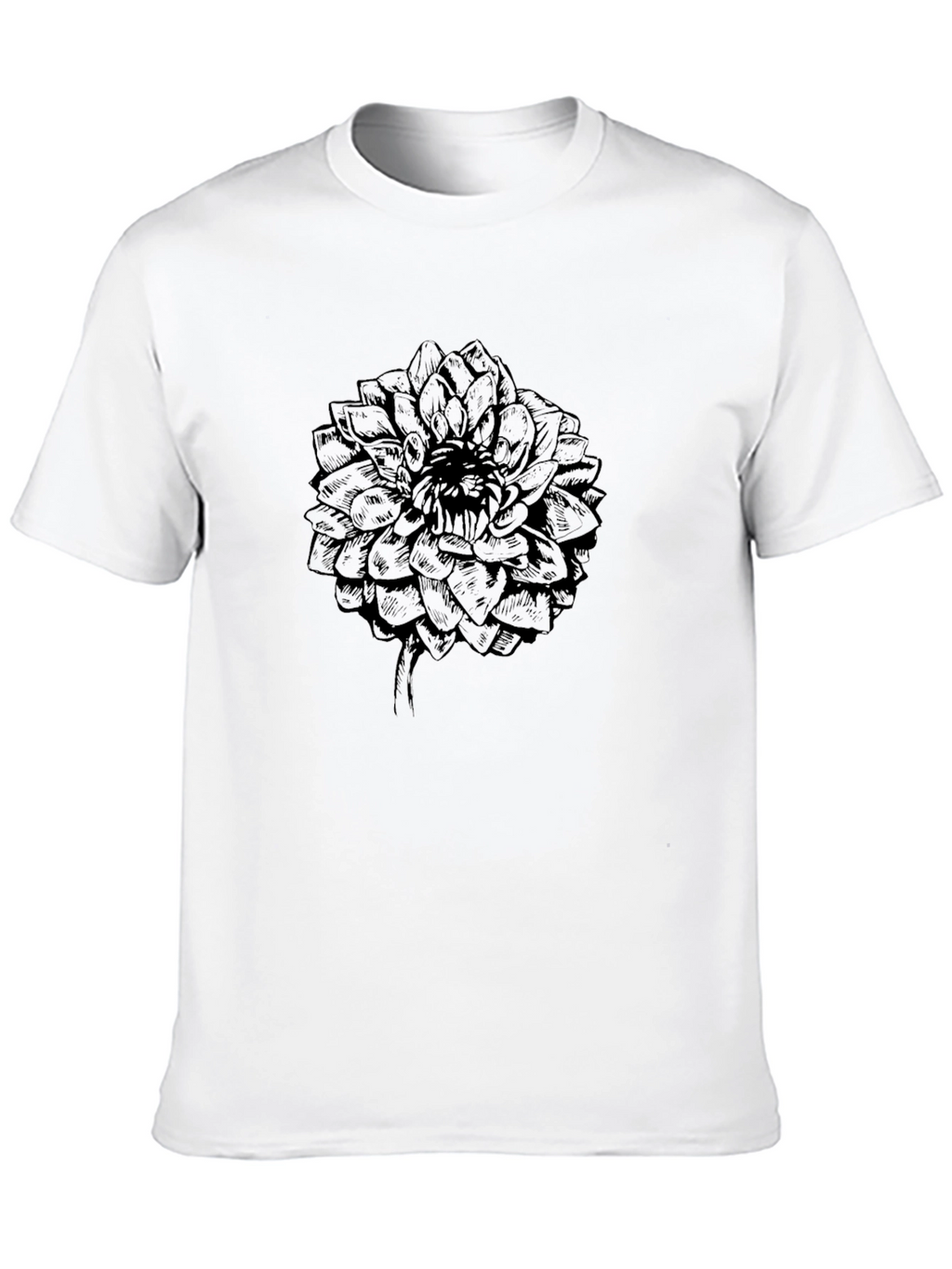 Black Floral Graphic Print Tee