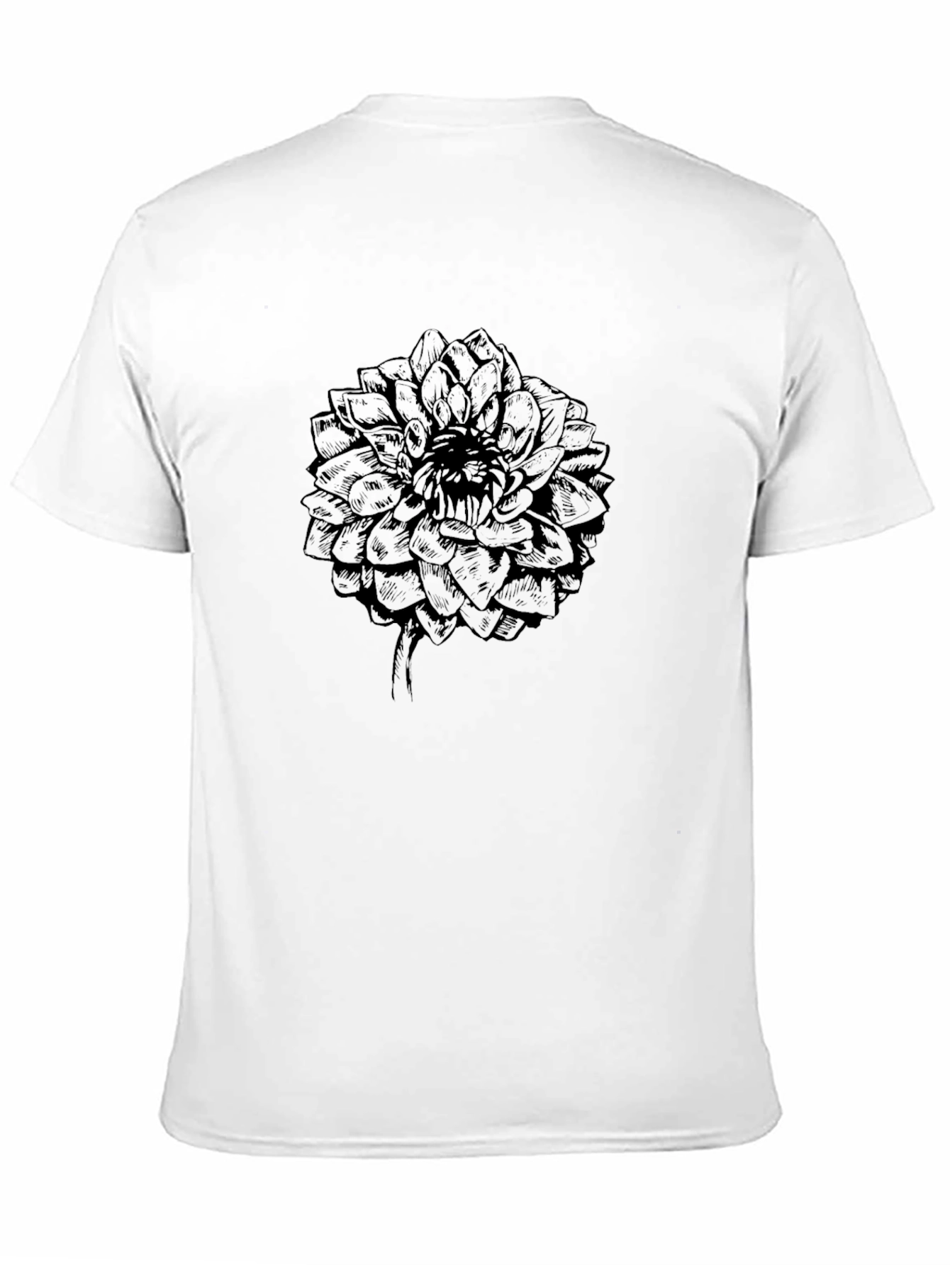 Black Floral Graphic Print Tee