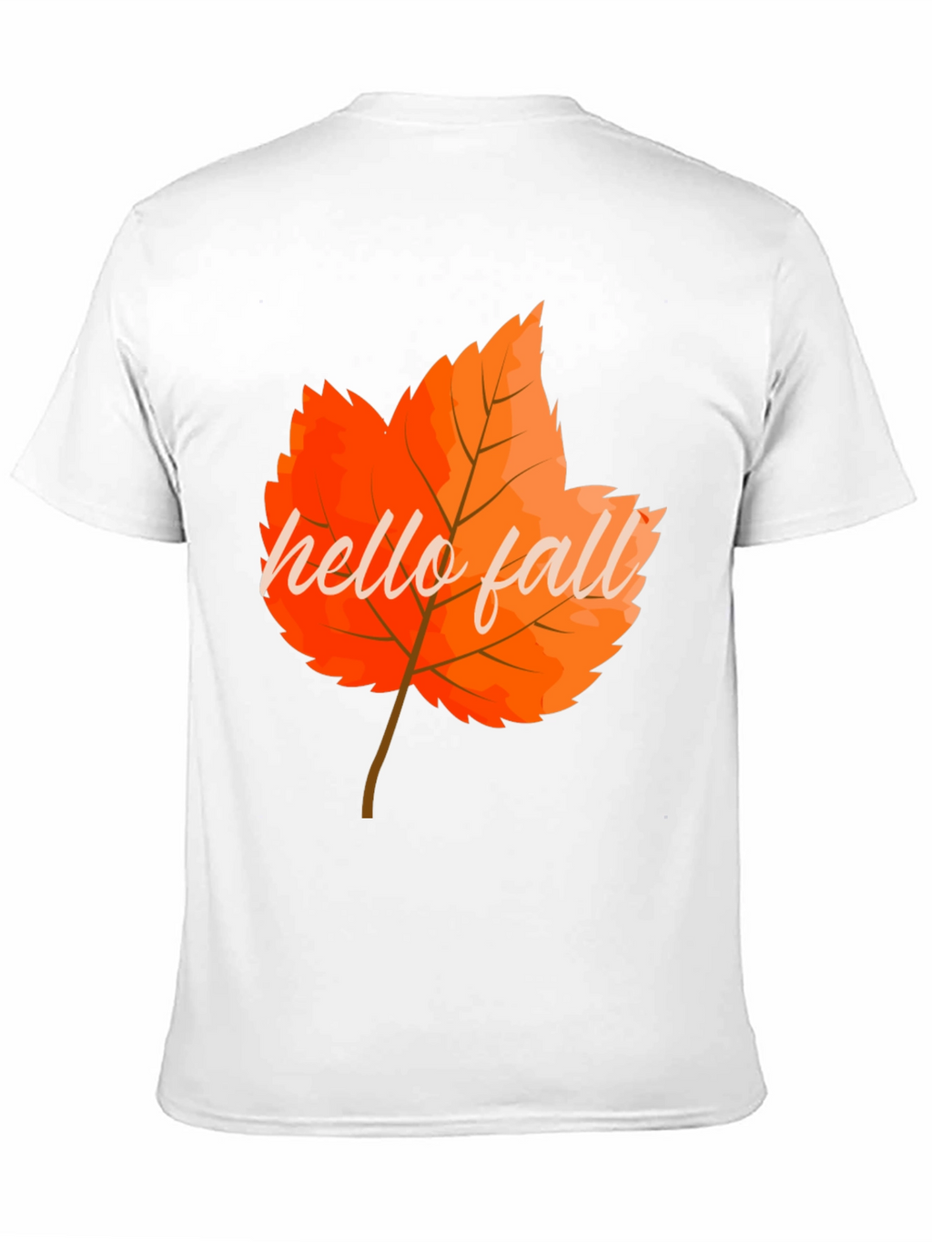 Hello Fall Autumn Leaf Graphic Tee