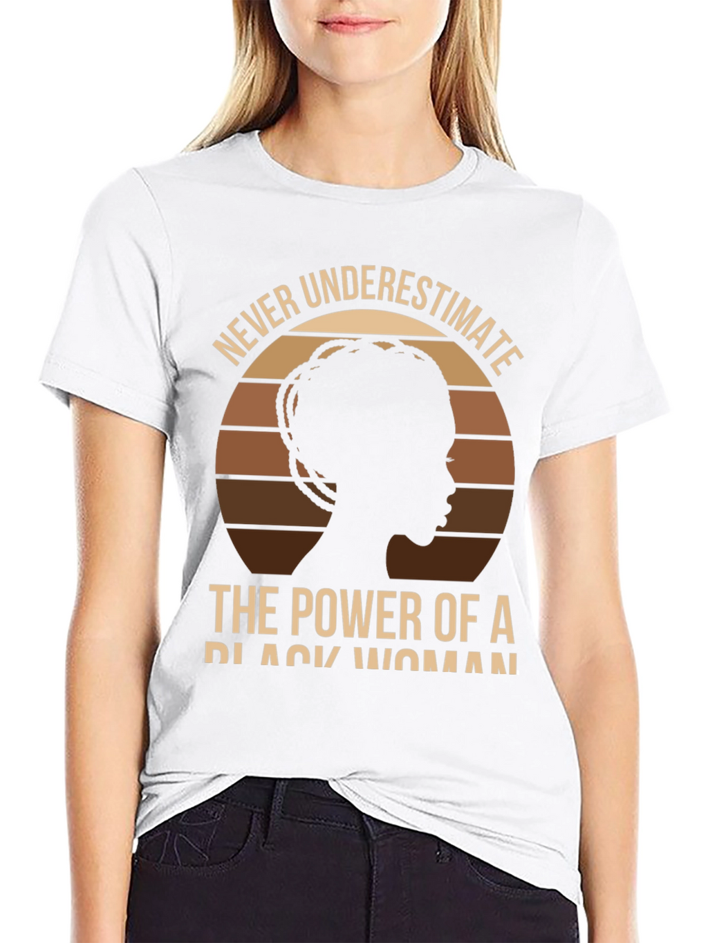 Never Underestimate Black Woman Power T-Shirt