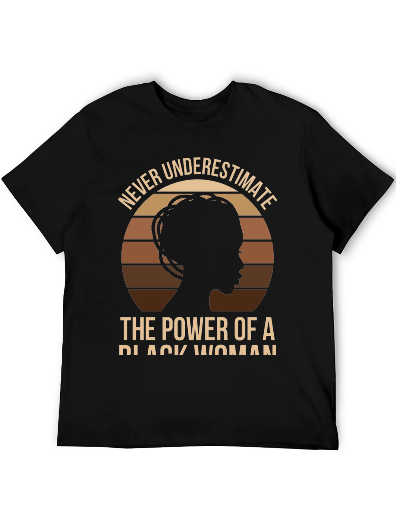 Never Underestimate Black Woman Power T-Shirt