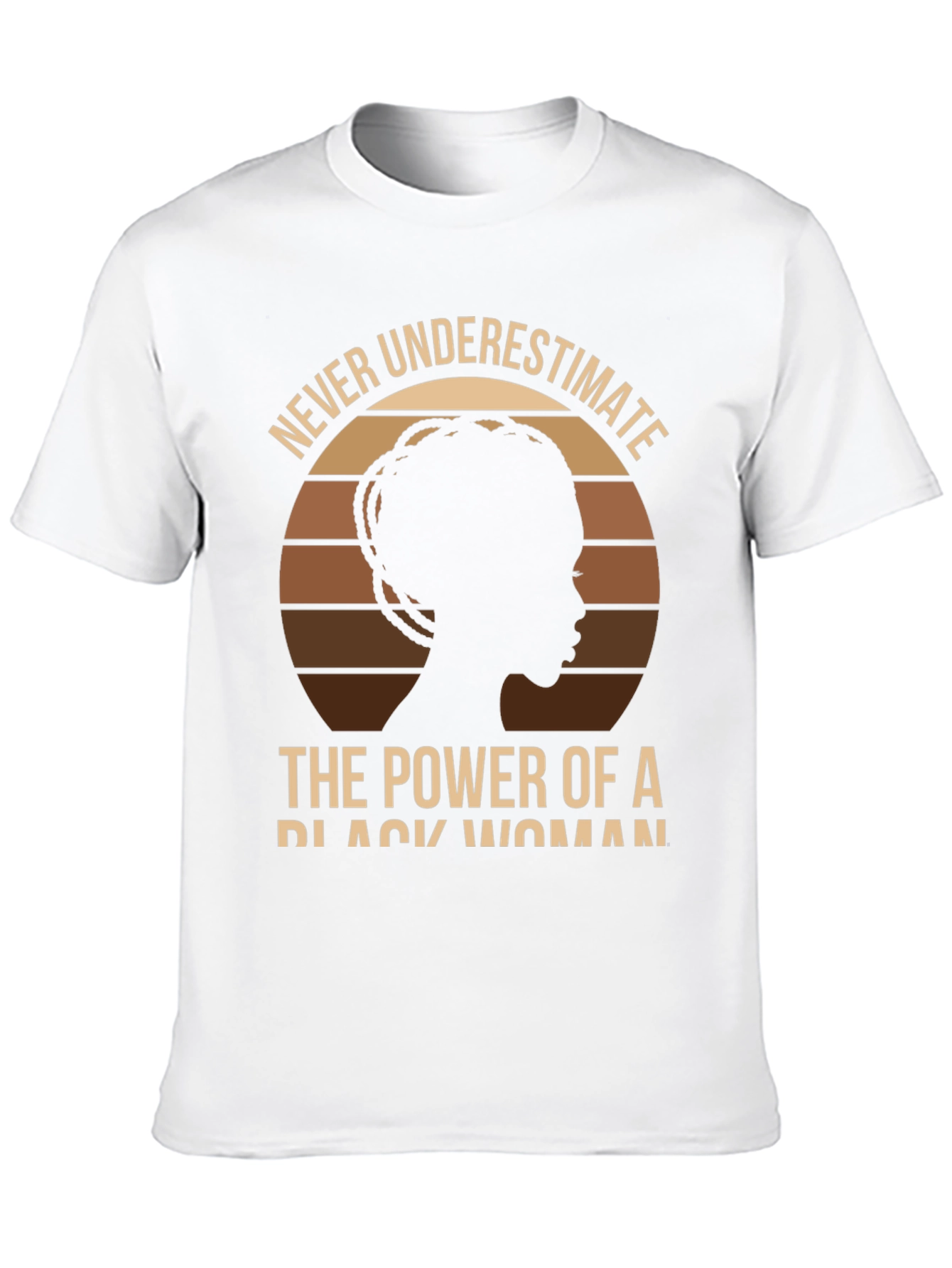 Never Underestimate Black Woman Power T-Shirt