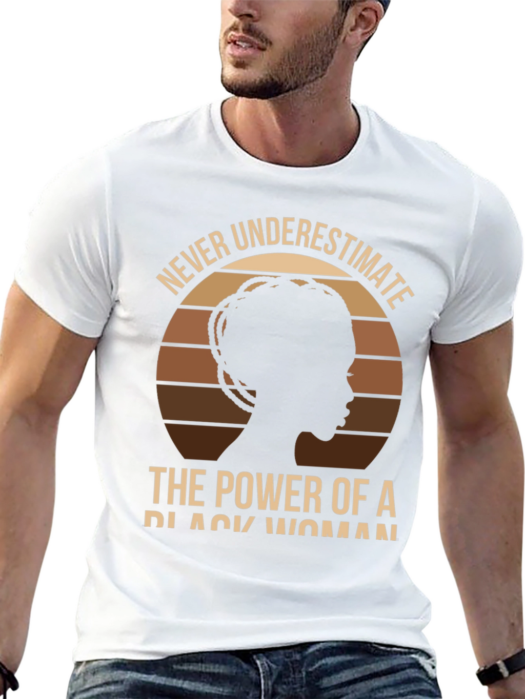Never Underestimate Black Woman Power T-Shirt