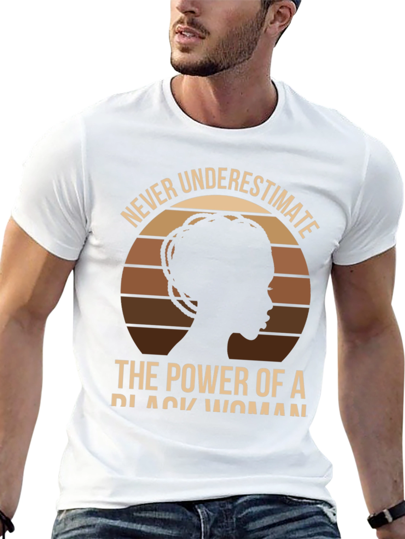 Never Underestimate Black Woman Power T-Shirt