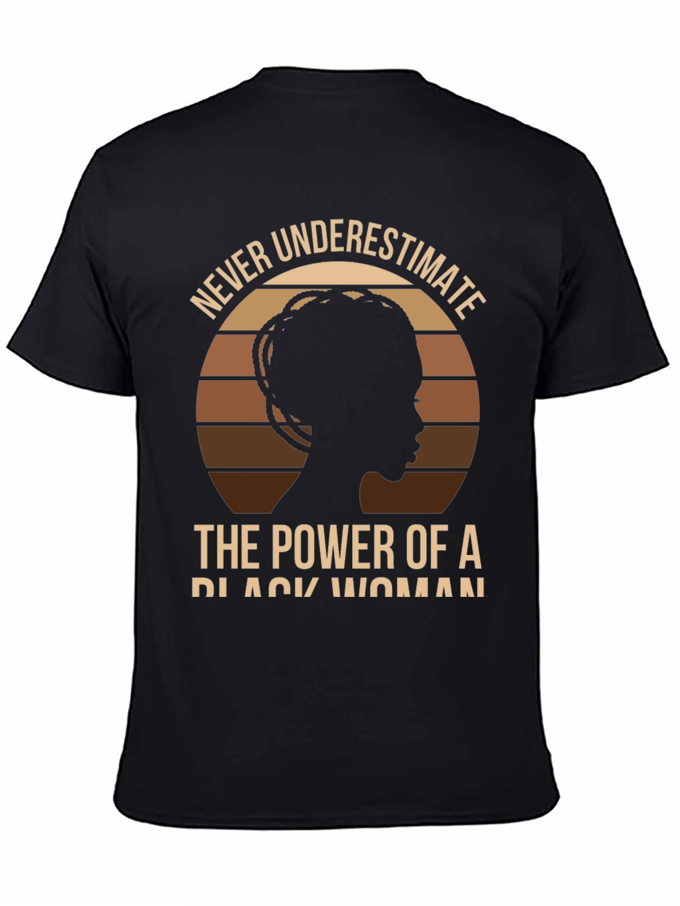 Never Underestimate Black Woman Power T-Shirt