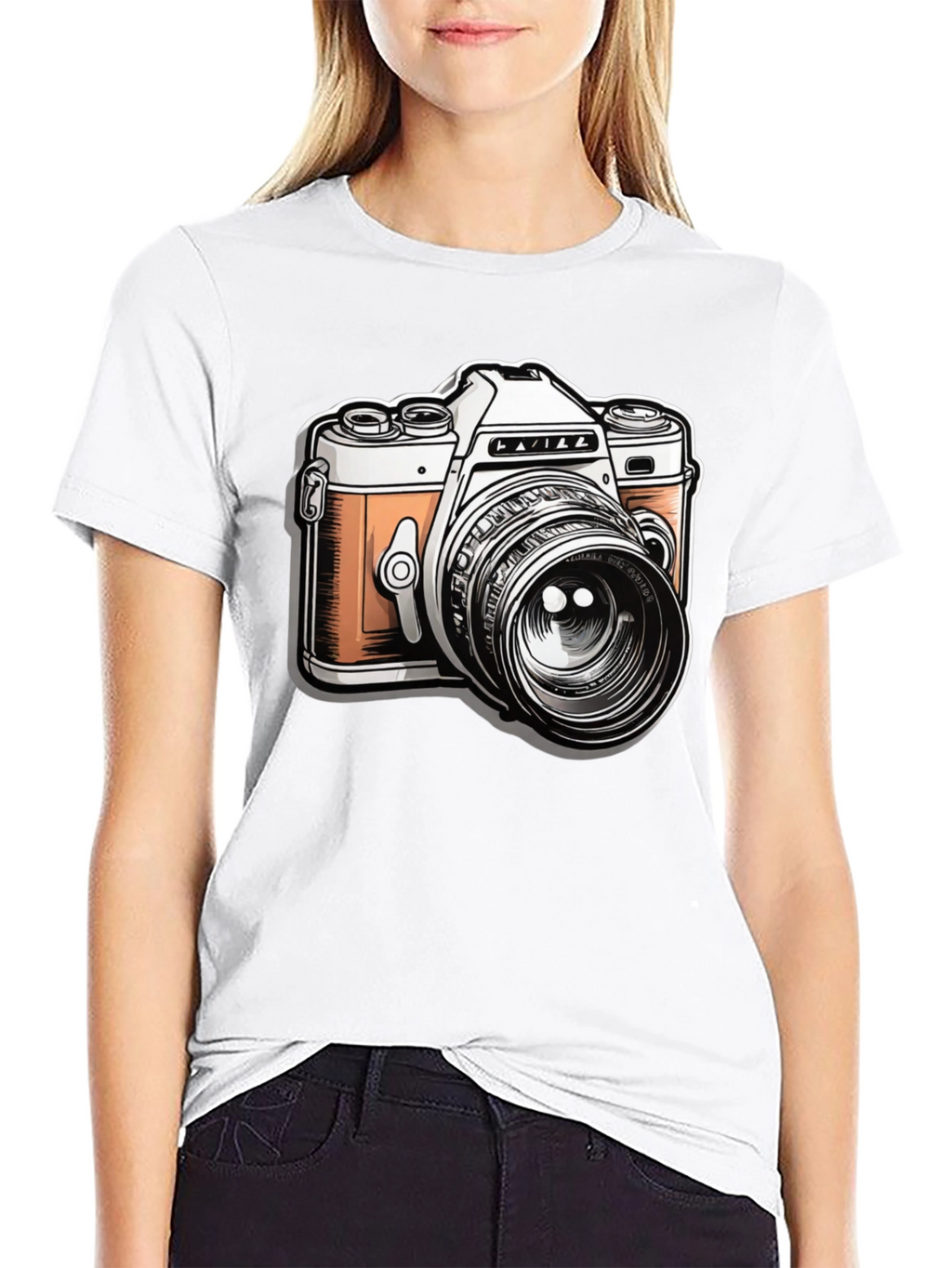 Retro Camera Graphic T-Shirt - Classic Style